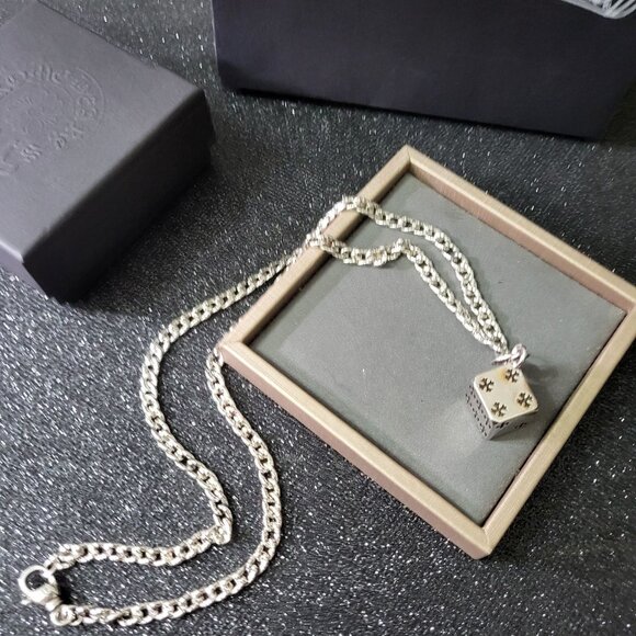 Vintage Chrome Hearts Diamond Pendant Necklace - Picture 3 of 6